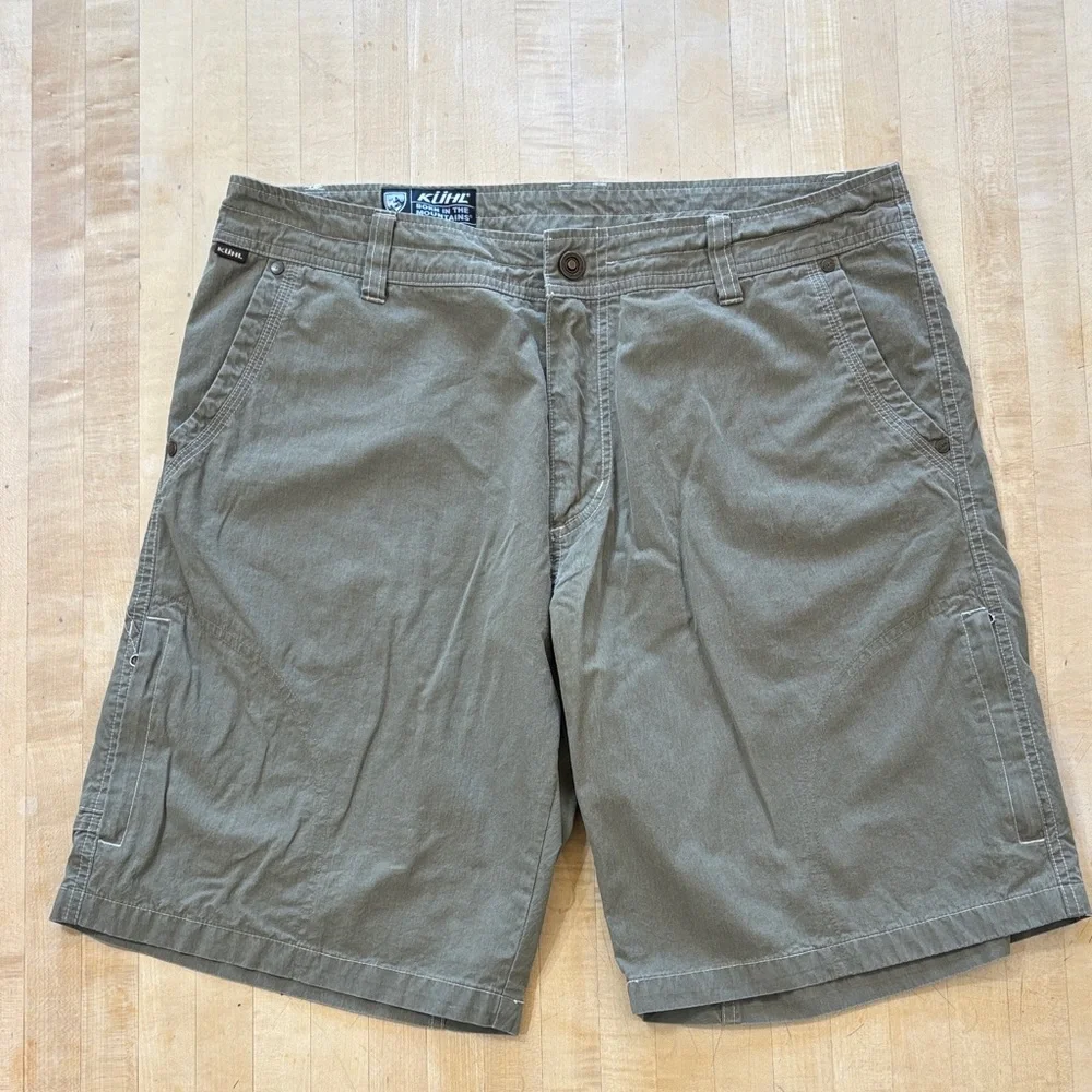 KUHL Men's Short Size 36 Ramblr 11” Lightweight‎ Green Hiking Outdoor